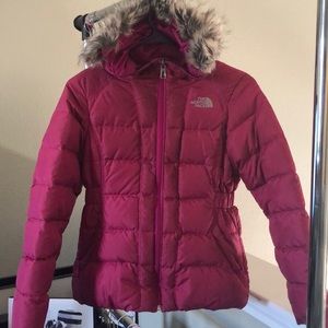 Girls North Face Coat “pink” Great Condition